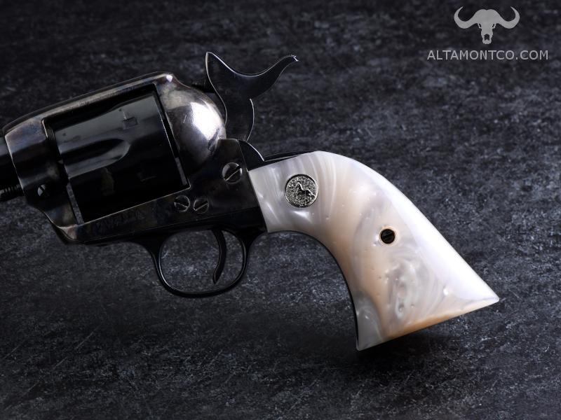 Steer Skull COLT BISLEY MAGNA-TUSK™ AGED IVORY GRIPS ~ SINGLE ACTION ARMY SAA 