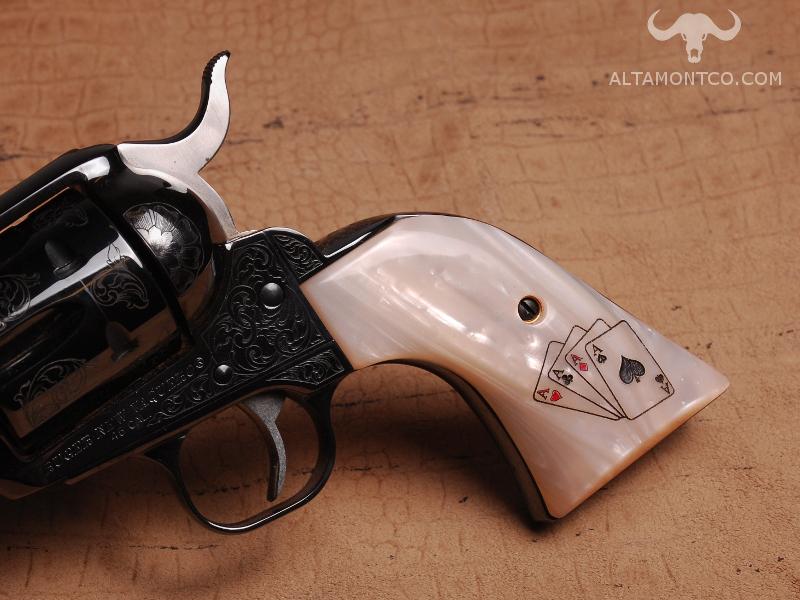 Ruger Grips New Vaquero Imitation Stag with Star Medallions 