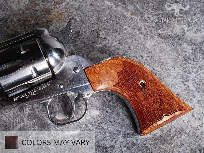 50TH ANV ~ AGED DISTRESSED IVORY MONTERREY GRIPS MONTADO RUGER NEW VAQUERO 