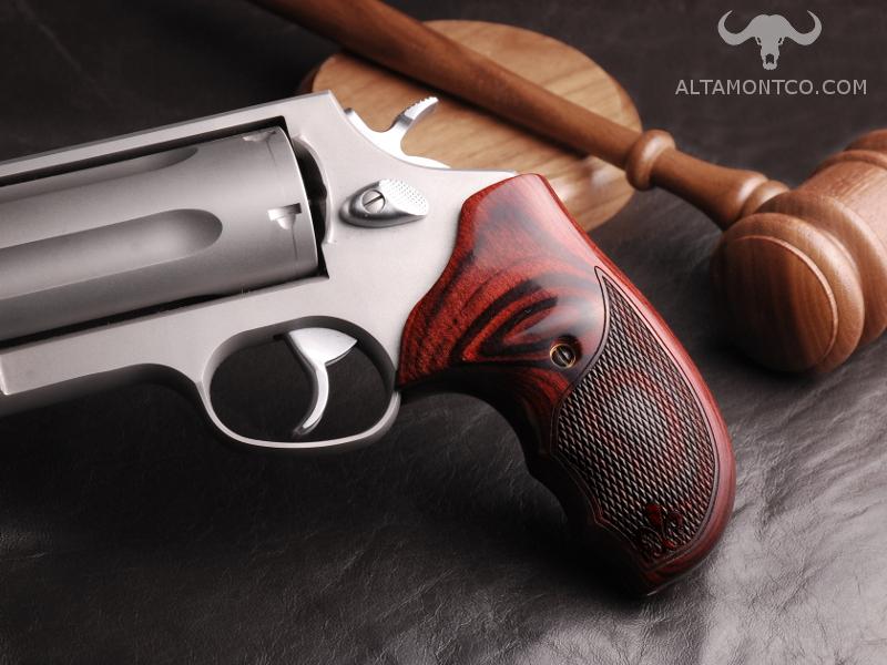 Taurus PUBLIC DEFENDER-METAL ONLY LIMITED Blackwood SMOOTH Revolver Grips.