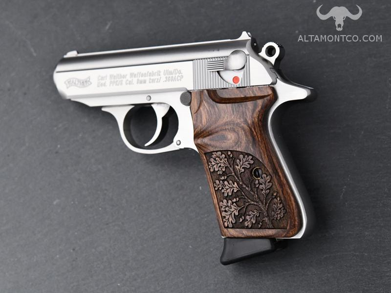 Turkish Walnut Wood Grips For Walther PPK/S – Arkansas Version, Authentic Design