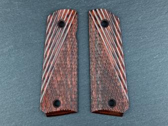 Browning 1911-22 / 1911-380 Classic Panel Super Rosewood Checkered/Diagonal Lines<br>(Retail Price: $38)