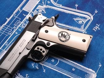 1911 Govt. Classic Panel Bonded Ivory with NRA Eagle