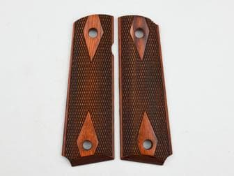 1911 Govt. Classic Panel Super Rosewood Double Diamond Checkered with Straight Border<br>(Retail Price: $47)