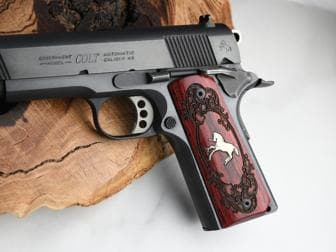 1911 Full Size Government Wood Grips Pirate Classic 
