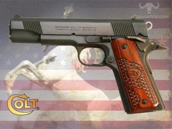 thumbnail image 2 of Colt 1911 Government Grips – Bonded Ivory With Silver Medallion, Full Size, Altamont 2 of 2