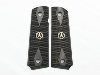 1911 Govt. Classic Panel Silverblack Double Diamond Checkered with Straight Border and Lone Star Medallions</br>(Retail Price: $59)