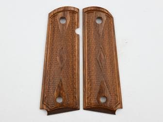 1911 Govt. Classic Panel Super Walnut Triple Diamond Checkered<br>(Retail Price: $47)
