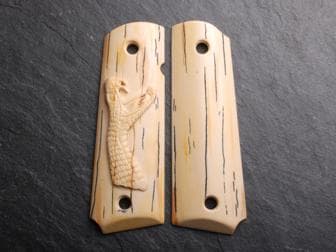 1911 Govt. Classic Panel Aged Ivory with Snake on Right Hand Panel</br>(Retail Price: $68)