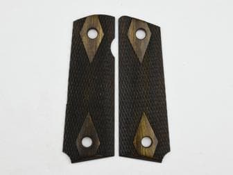 1911 Govt. SLIMTECH® Super Walnut Double Diamond Checkered (No Border) w/Slim Bushings/Screws<br>(Retail Price: $58)