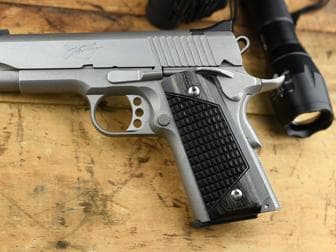 1911 Compact/Officer Classic Panel Silverblack Crocback