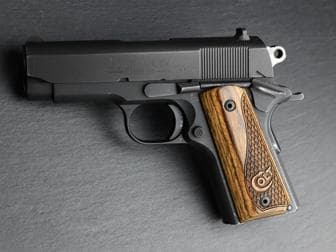 1911 Compact/Officer Classic Panel Super Walnut Serpentine Pattern D