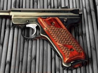 Ruger Mark II Classic Panel Super Rosewood Basketweave