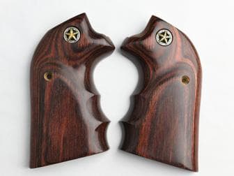 Ruger Blackhawk Oversize Fingergroove Super Rosewood with Lone Star Medallions<br>(Retail Price: $65)