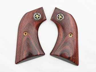 Ruger New Vaquero Classic Panel Super Rosewood with Lone Star Medallions</br>(Retail Price: $49)