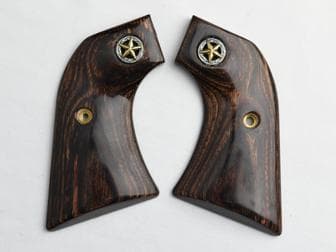Ruger New Vaquero Classic Panel Super Walnut with Lone Star Medallions</br>(Retail Price: $49)