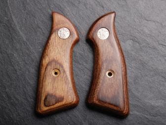 S&W J Square Service Panel Super Walnut with Medallions</br>(Retail Price: $38)