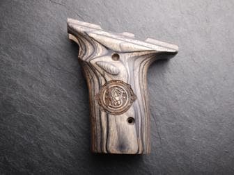 S&W 22A/Quantum Slim Target Silverblack with Laser Logo</br>(Retail Price: $61)