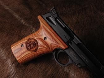 Smith & Wesson 22A 22S Pistol Grips Fine Walnut Checkered & Engraved Stunning! 