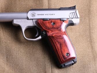 S&W 22 Victory Ultima Panel Super Rosewood